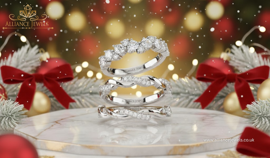 Make This Christmas Special with White Gold Wedding Bands
