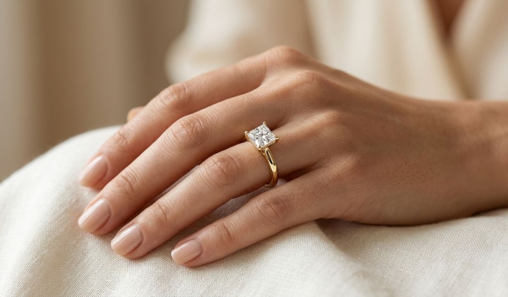 What Is the Best Setting for a Lab Diamond Princess Cut Ring?