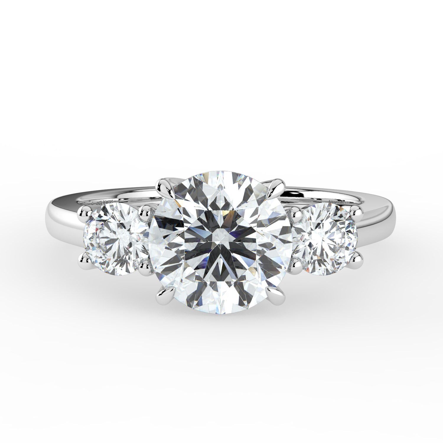 Three Stone Engagement Ring