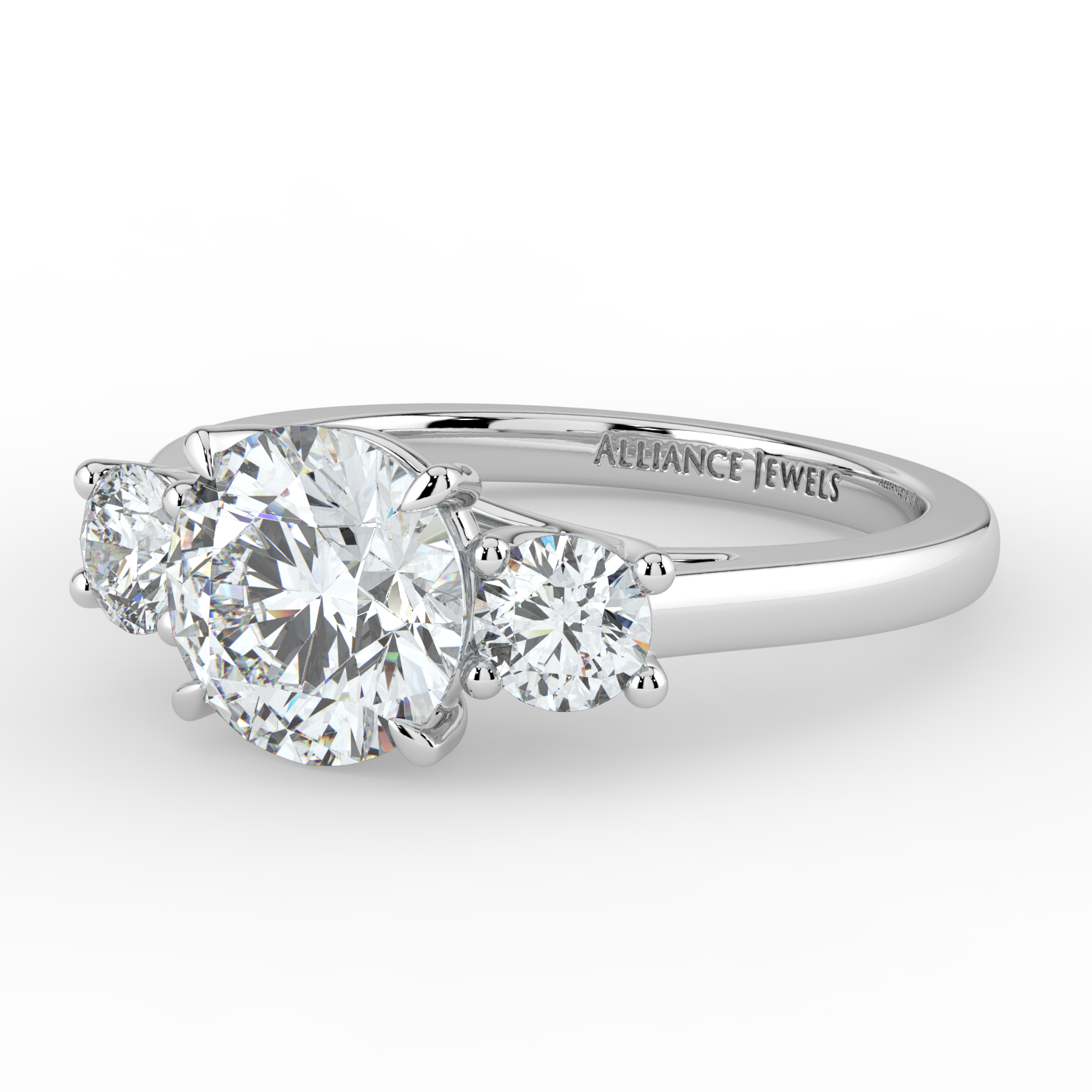 Three Stone Engagement Ring