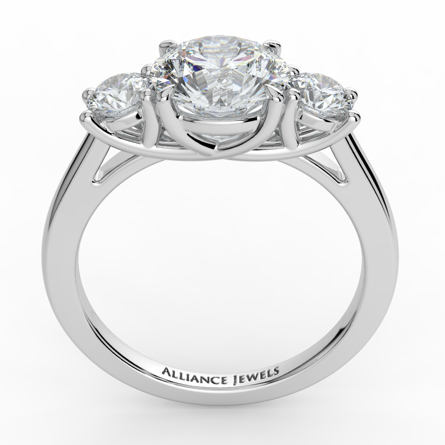 Three Stone Engagement Ring