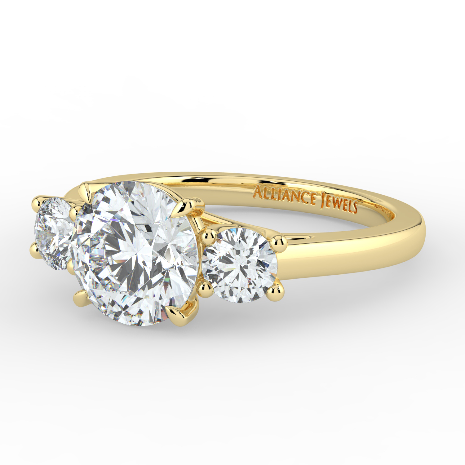 Three Stone Engagement Ring