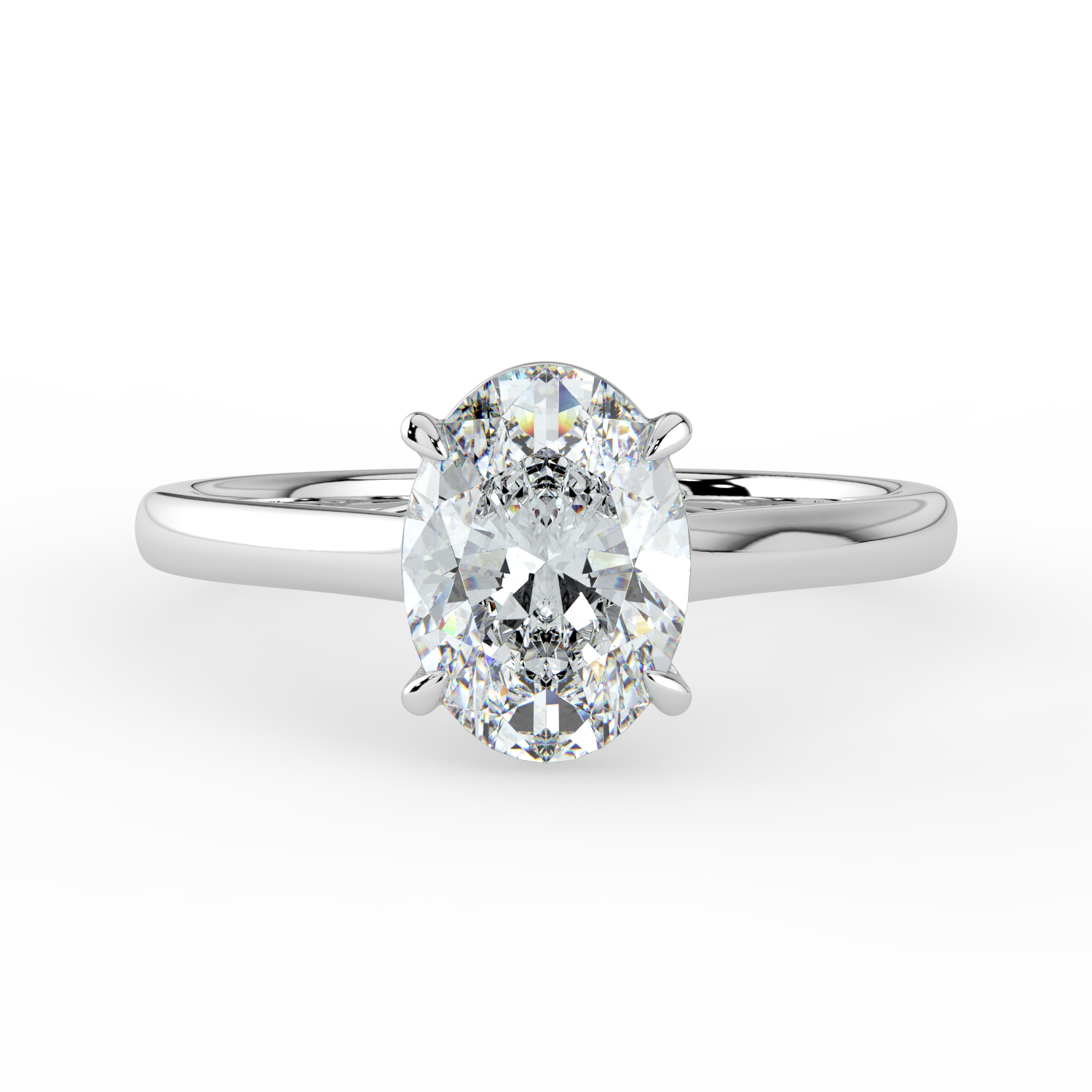 Oval Lucida Solitaire Band