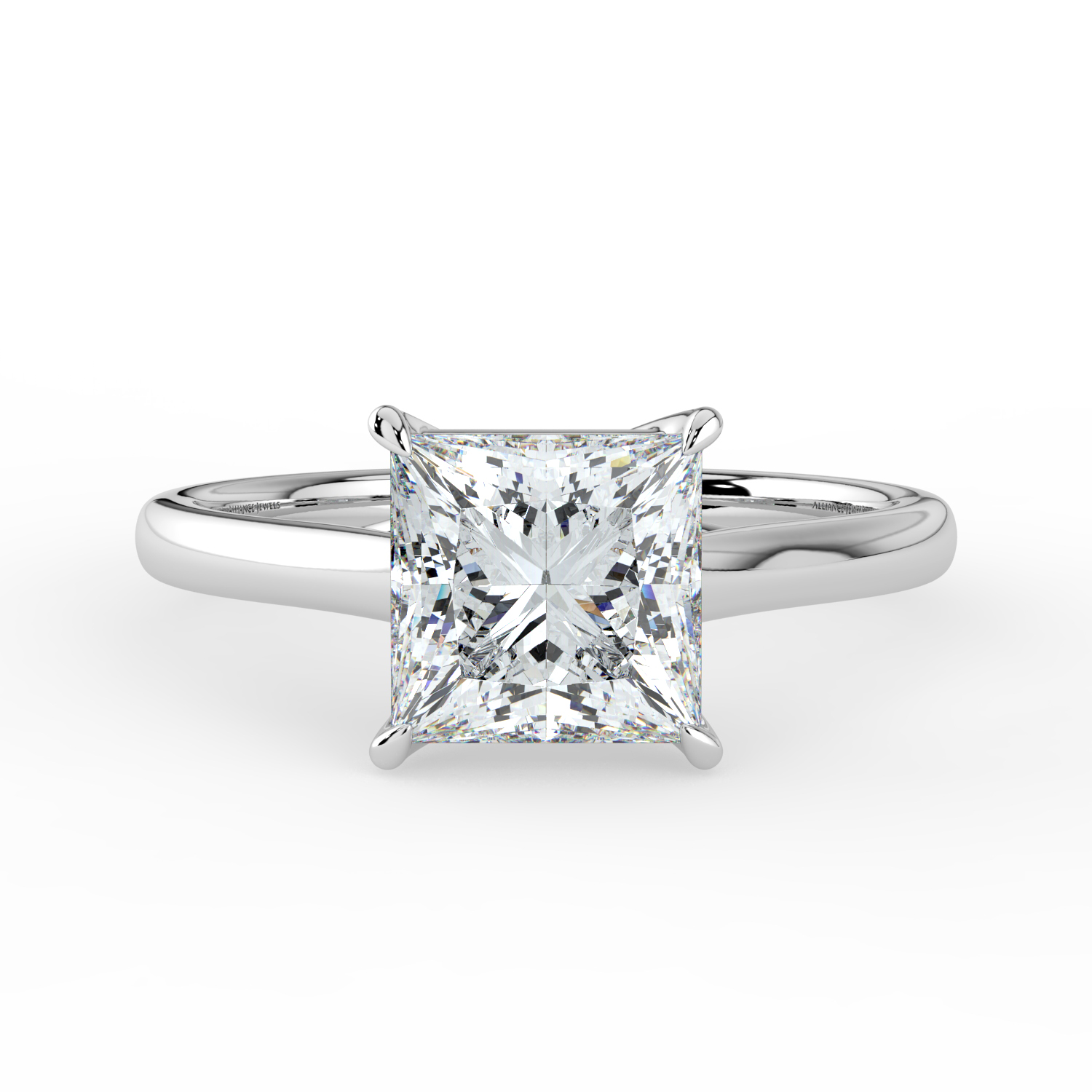 Princess Lucida Solitaire Band