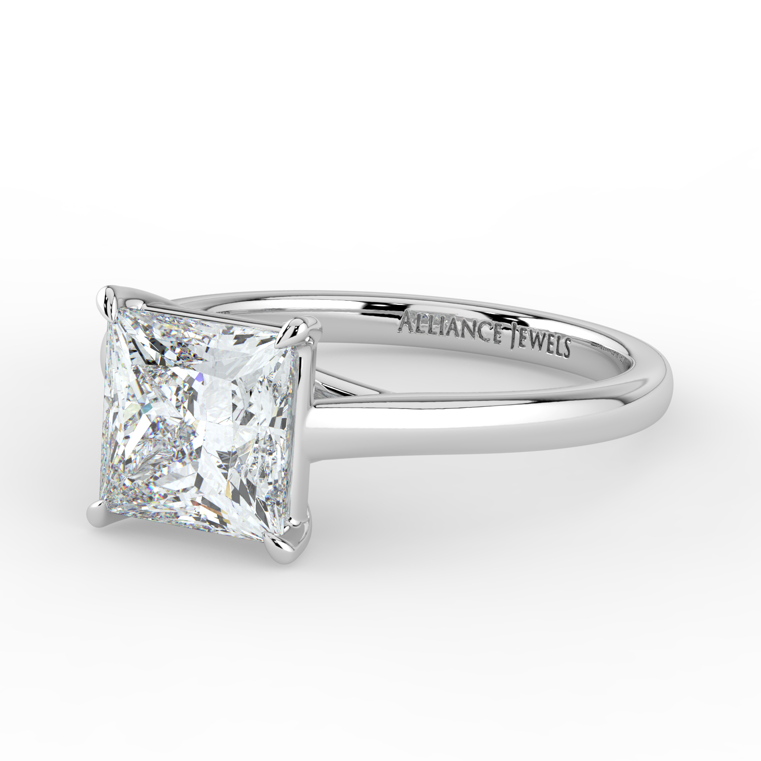 Princess Lucida Solitaire Band